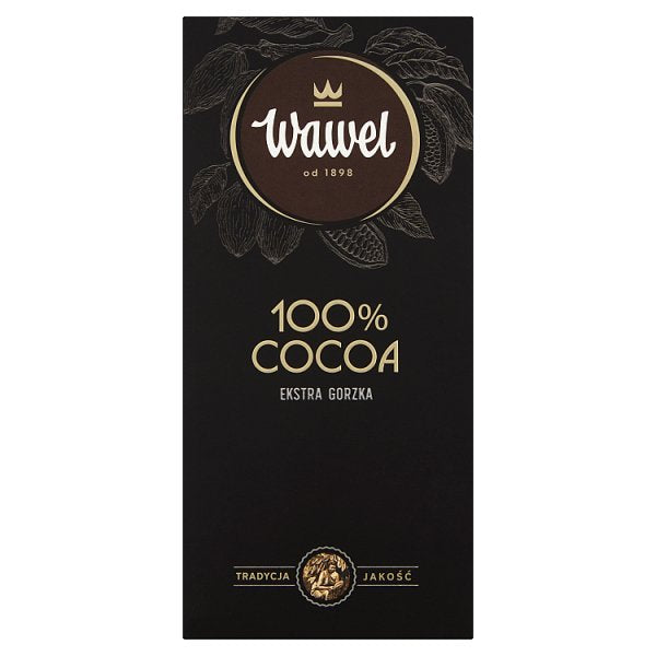 Wawel Tabliczka ekstra gorzka 100 % cocoa 80 g
