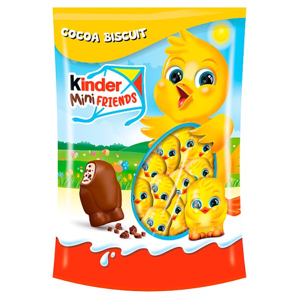 Kinder Mini Friends Figurka z czekolady z mlecznym nadzieniem i kakaowymi chrupkami 122 g