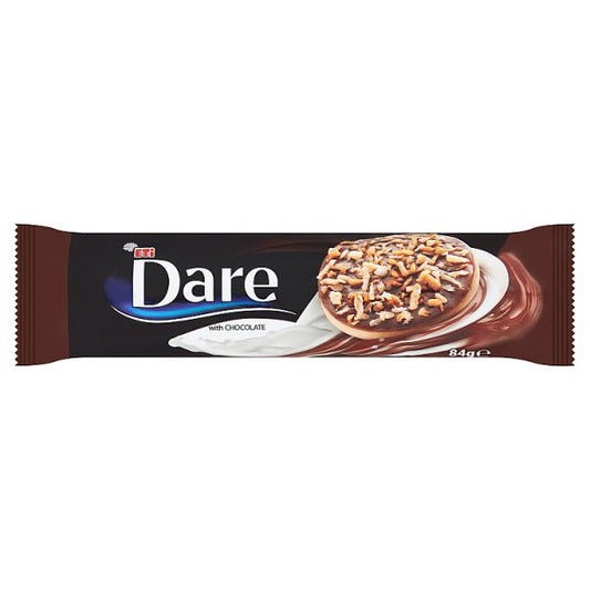 Dare Ciastka w polewie z czekoladą posypane prażonym kokosem 84 g