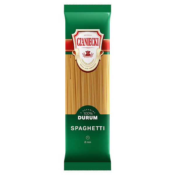 Czaniecki Makaron z pszenicy 100 % durum spaghetti 400 g