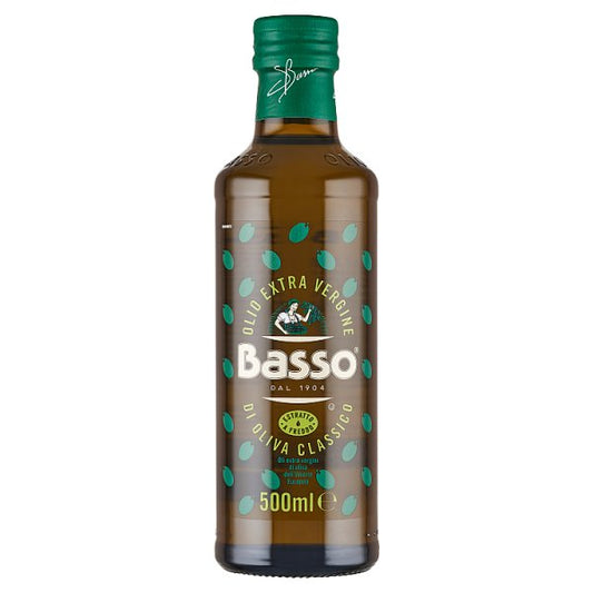 Basso Oliwa z oliwek najwyższej jakości z pierwszego tłoczenia 500 ml