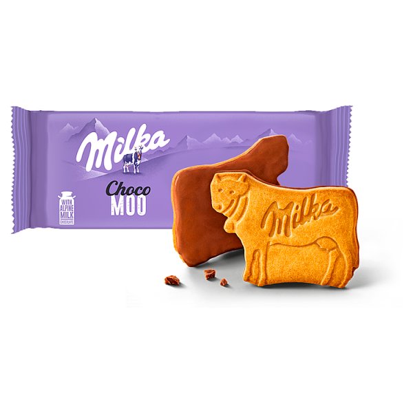 Milka Choco Moo Ciastka oblane czekoladą mleczną 120 g