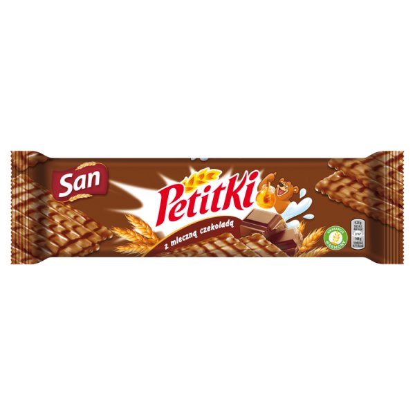 San Petitki Herbatniki z mleczną czekoladą 138 g