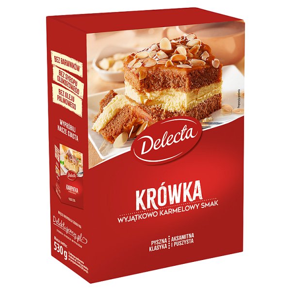Delecta Krówka mieszanka do domowego wypieku ciasta 530 g