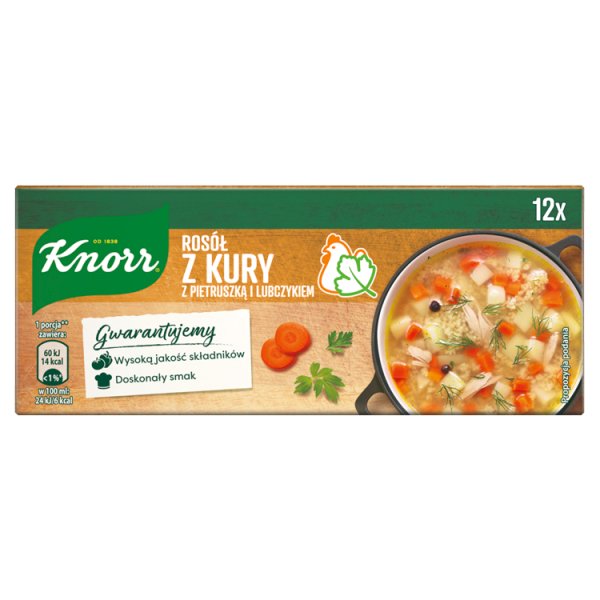 Knorr Rosół z kury z pietruszką i lubczykiem 120 g (12 x 10 g)
