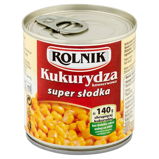 Rolnik Kukurydza konserwowa super słodka 150 g