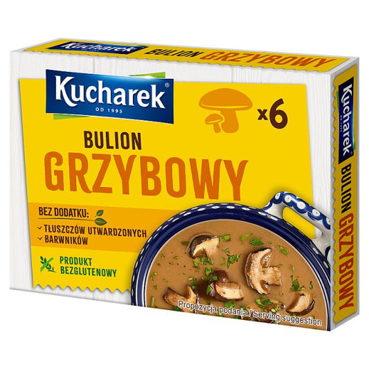 Kucharek Bulion grzybowy 60 g (6 x 10 g)
