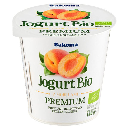 Bakoma Jogurt Bio z morelami premium 140 g