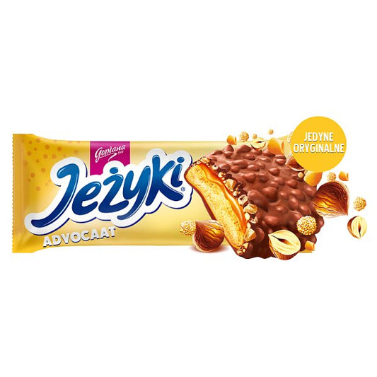 Jeżyki Herbatniki w czekoladzie mlecznej o smaku advocaat 140 g