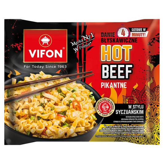 Vifon Hot Beef Danie błyskawiczne 90 g