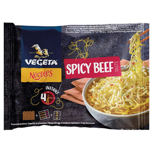 Vegeta Noodles Zupa o smaku wołowiny pikantna 75 g