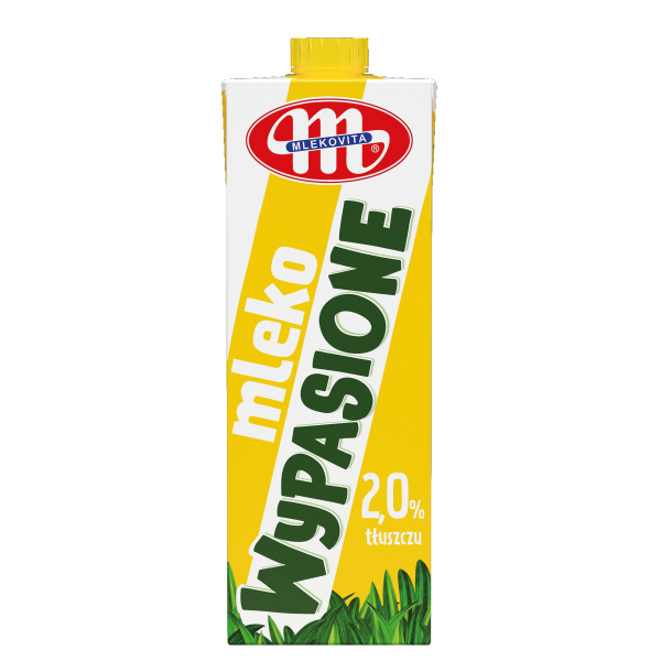 Mlekovita Mleko UHT 2% tłuszczu Wypasione 1l