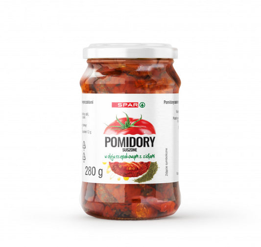Pomidory Spar suszone w oleju z ziołami