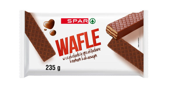 Wafle Spar w czekoladzie z kremem kakaowym