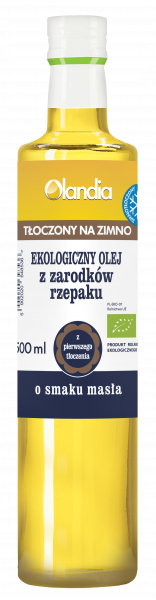 Eko olej rzepakowy o smaku masła- złoto polskie