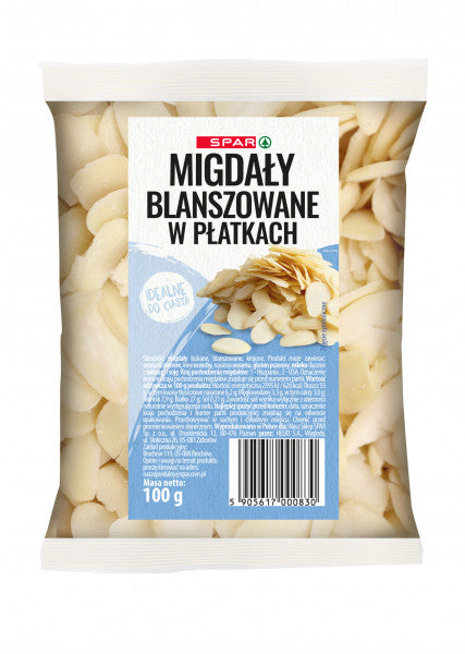 Migdały Spar płatki blanszowane.