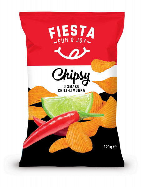 Chipsy karbowane Fiesta chili-limonka