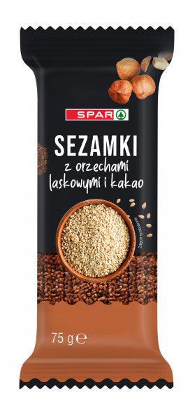 Sezamki Spar z orzechami laskowymi i kakao