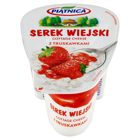 Piątnica Serek wiejski z truskawkami 150 g