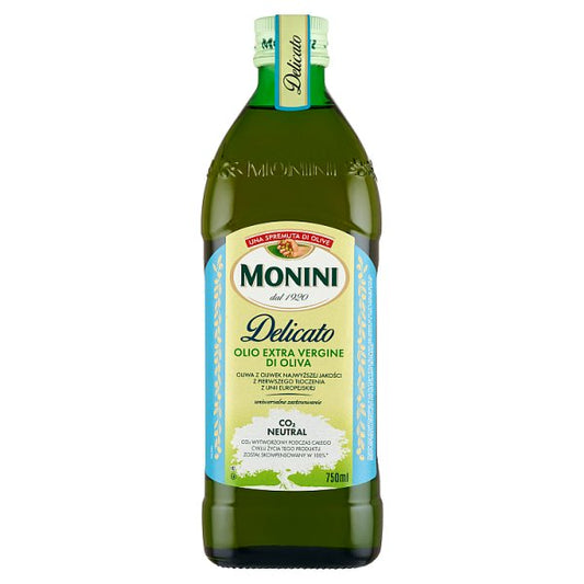 Monini Delicato Oliwa z oliwek najwyższej jakości z pierwszego tłoczenia 750 ml
